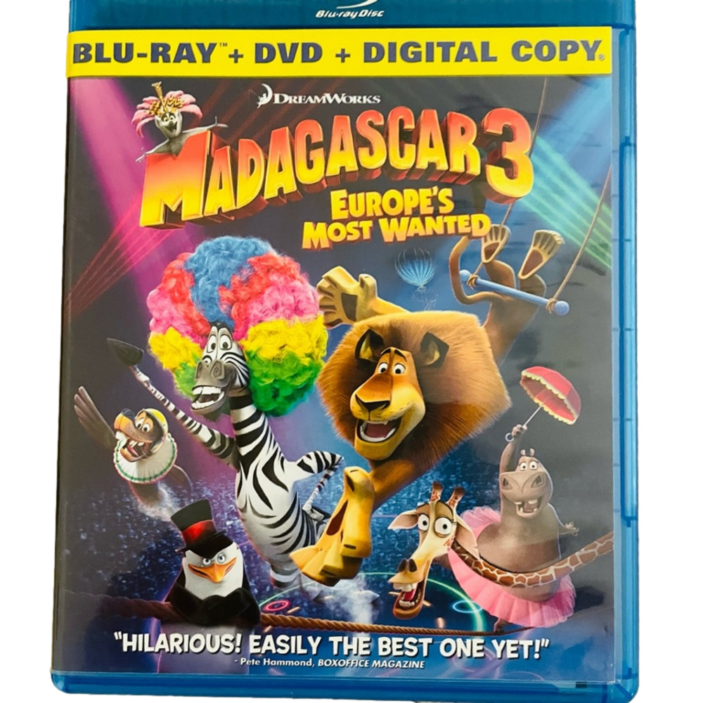 Madagascar 3 Blu-Ray + DVD